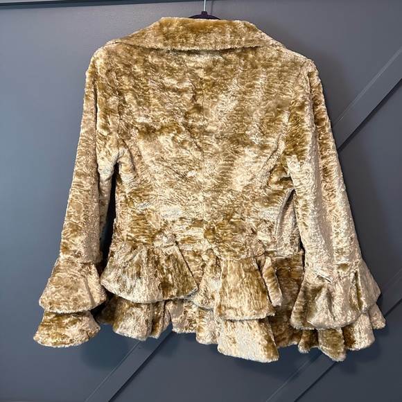 Lorena Conti Vintage Gold Velour fitted jacket - Picture 4 of 6
